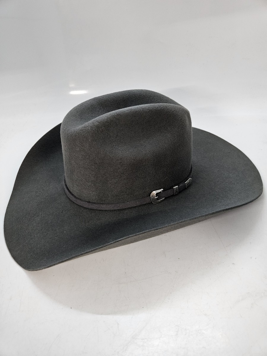 Chapeau Cowboy Cody James 3X - Gris Laine Mélangée - Taille 7 1/2 - Occasion US
