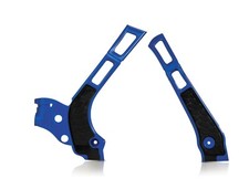 Paire De Protections De Cadre Acerbis Yamaha YZ 125 250 2006 2021 Bleu Noir
