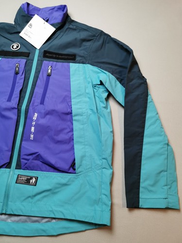 A BATHING APE Mens Size M AAPE Lightweight Jacket BNWT Blue Windbreaker Full Zip - Picture 9 of 24