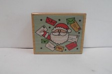 SANTA CLAUS WOODEN STAMP BY STUDIO G NEW