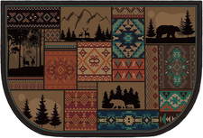 Fireplace Hearth Rug Fireplace Mats Cabin Southwestern Fireproof Fire Resistant