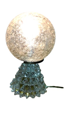 Magnifique Lampe De Table Barovier Années 50 Verre Murano Rostrato - Photo 1/4