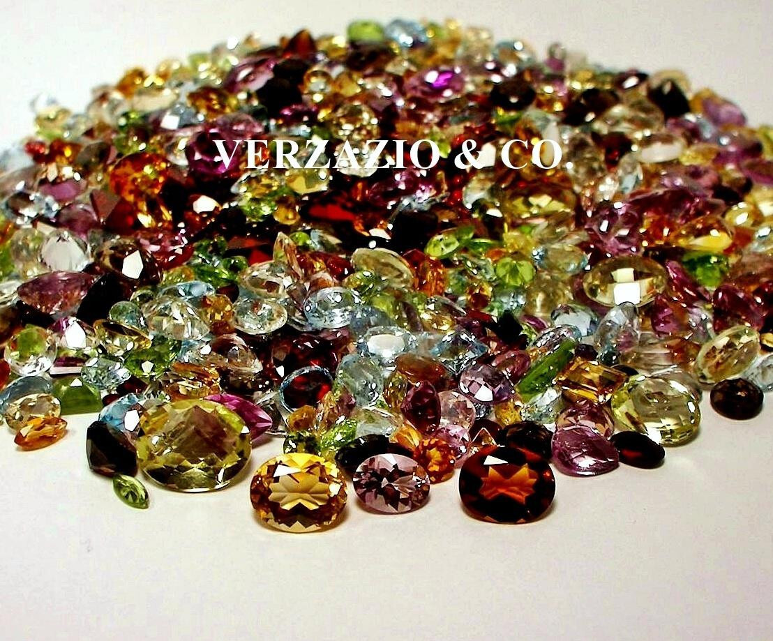 200 CARAT MIX LOT LOOSE FACETED NATURAL GEMSTONES MIXED GEMS