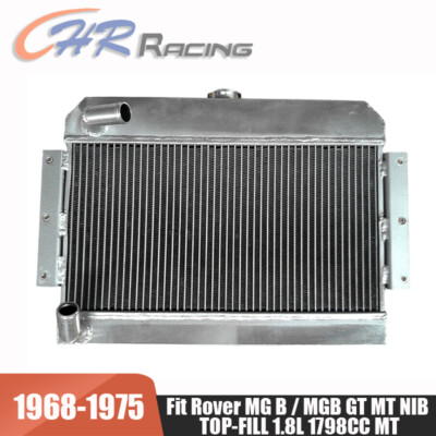 1968-1975 1969 RADIATOR FOR MGB GT/ROADSTER TOP-FILL ALUMINUM ALLOY RADIATOR