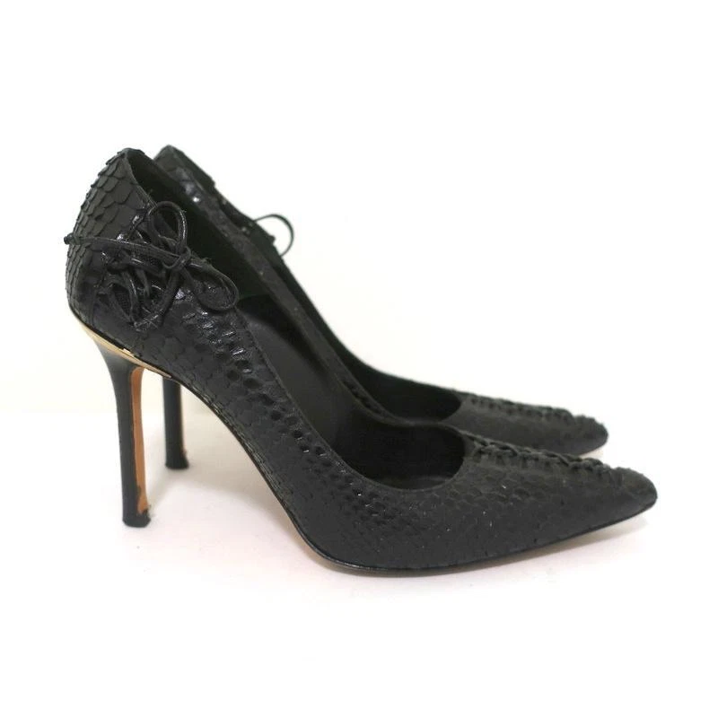 Versace snakeskin heels sales