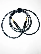 Mogami 2524 Guitar/Instrument Cable 6 ft – Neutrik NP2X‑B Gold Plugs –Handmade