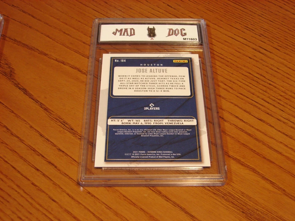 JOSE ALTUVE****2021 Diamond KINGS--Blue FRAME***Gem MINT 10***ASTROS***Mad DOG - Image 2 of 2