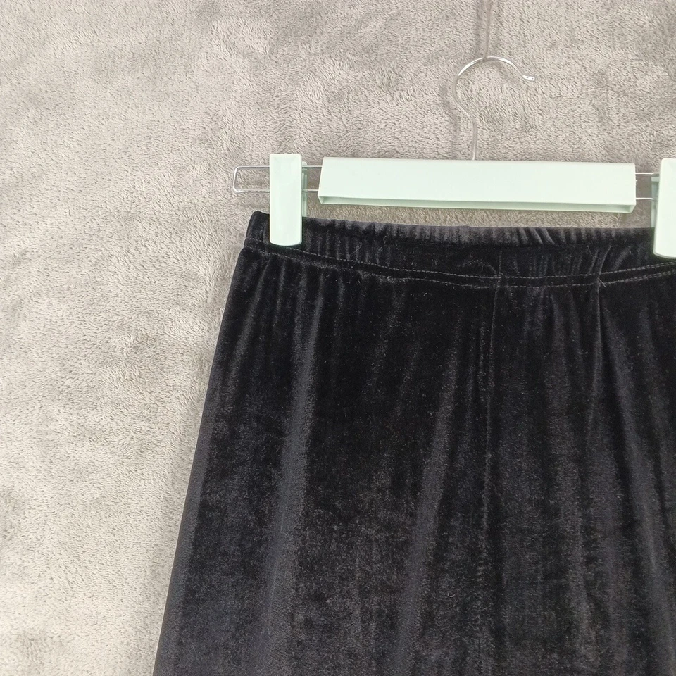 Girls Leggings (unbranded) Workout Yoga Pants W20 L26 Solid Black Velvet - Image 4 of 4