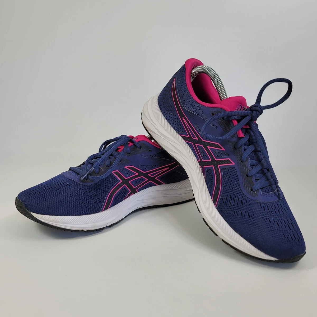 Asics Gel Excite 6 Running Shoes Women s Size 10 Mesh Blue Pink Black Training