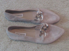 STEVE MADDEN, Slippers, Beige, Women's size 8 1/2 M; Pre-Owned no box