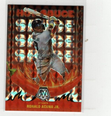 2022 Ronald Acuna Jr Mosaic Hot Sauce Silver Prizm #HS-4 Free Shipping (D-1839)