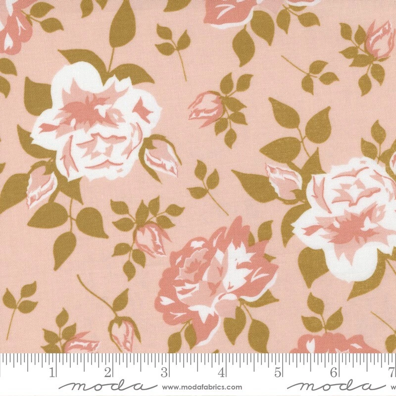 Midnight Garden Moda Fabric Sweetfire quilting rose pink sewing 3 yards 43120-15 - Image 4 of 4