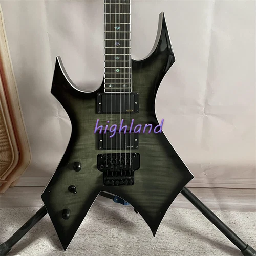 Trans Black Burst Left Handed Electric Guitar BC Extreme Warlock Active Pickup