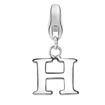 Dream Charms Damen Charm-Anhänger 925 Sterling Silber rhodiniert Buchstabe H