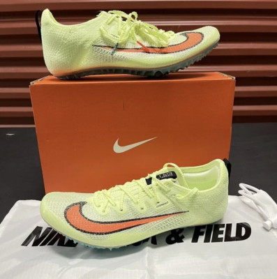New Nike Zoom Superfly Elite 2 Mens Size 9 W/ Spikes  Barely Volt' [CD4382-700]