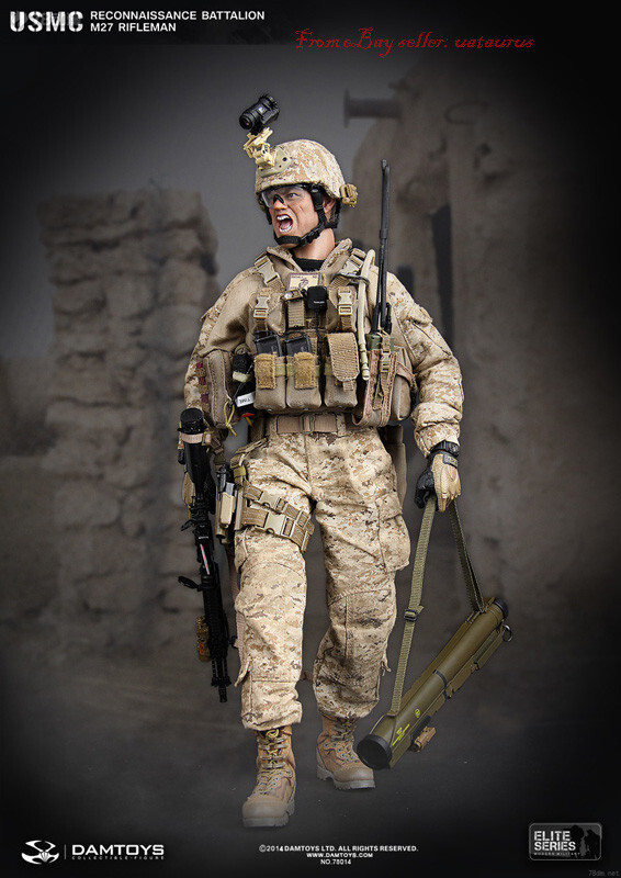 Perfect Damtoys 78014 1/6 Usmc Reconnaissance Battalion M27