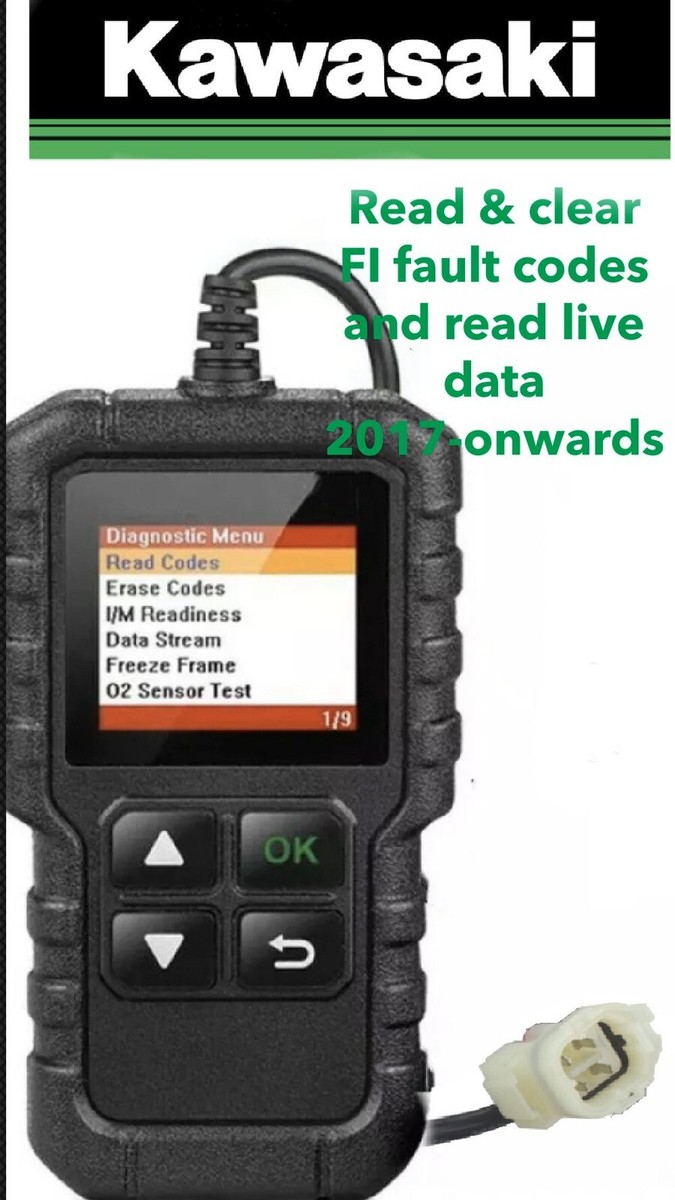 KAWASAKI H2R 2017-Current MOTORCYCLE 6 PIN DIAGNOSTIC TOOL, OBD FI