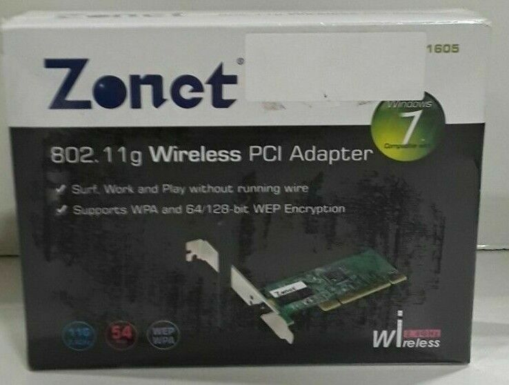 Zonet ZEW160 Wireless PCI Adapter (802.11g) 