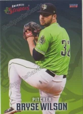 2019 Gwinnett Stripers Bryse Wilson RC Rookie Atlanta Braves