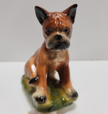 Vintage Norleans Japan Ceramic Boxer Dog Figurine