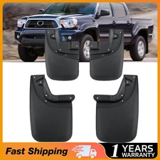 4pcs Fit For 05-15 Toyota Tacoma Front & Rear Mud Flaps Splash Guards Mudguards