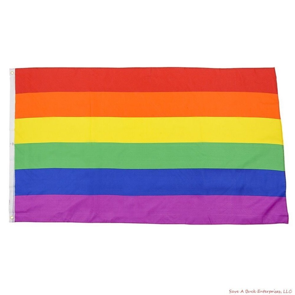 Rainbow Transgender Pride Flag Gay Lesbian Lgbt 3x5 Ft 90x150cm
