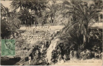 CPA TUNESIA GABES Vue a la Grande Cascade (712886)