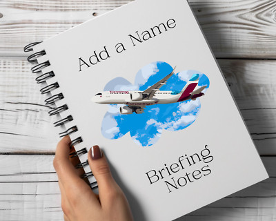 Eurowings Airbus A320 Flugzeug Notizblock Pilot Kabinenpersonal Luftfahrt Airline Geschenk