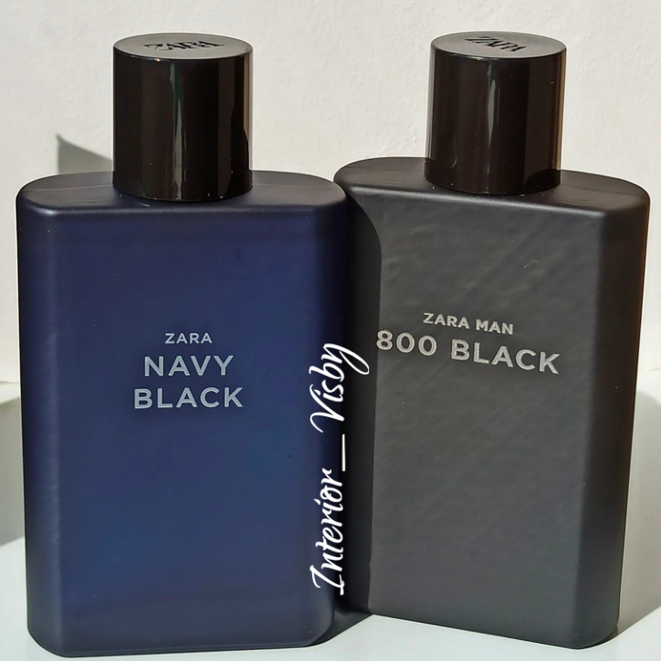 Zara Man 800 Black and Navy Black x 90ml EDT Eau De Toilette Duo Set New