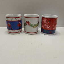 Christmas Coffee Mugs Set Of 3