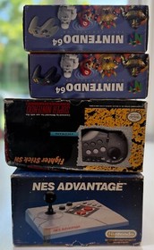 4 Nintendo Controller Lot - Includes Boxes - Not CIB - N64, SNES, NES Advantage