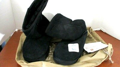 LAMO~Black CLOUD NINE SHEEPSKIN Water Resist WINTER BOOTS~Women's 11~NEW