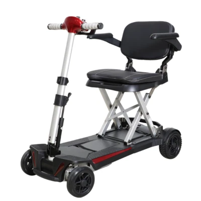 SLK POWER BRAND NEW RED MOBIFREE SOLAX LIGHTWEIGHT FOLDING LITHIUM MOBILITY SCOOTER