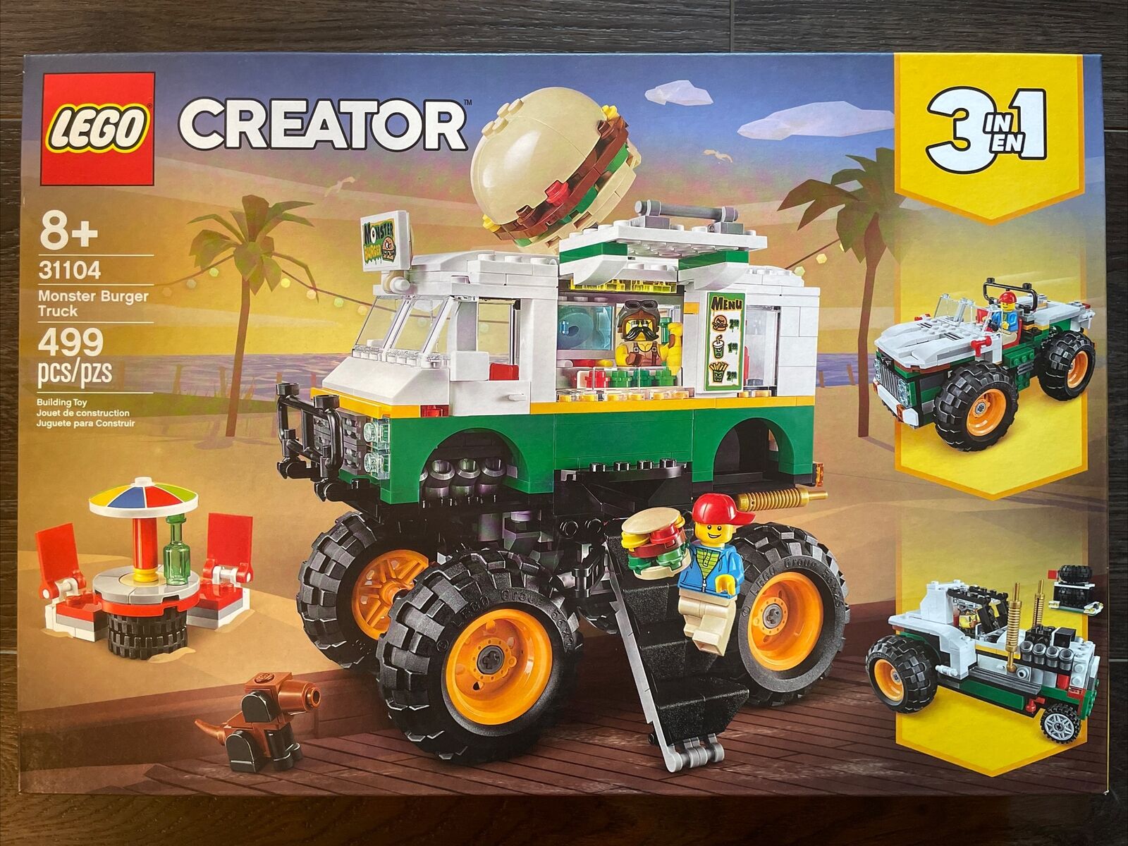 New! LEGO Monster Burger Truck Creator 31104 Retired SEALED!