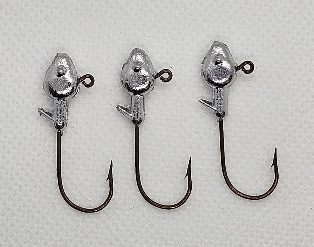 ネイルパーツ Javier Calleja Hooks (Heads ver.1) 100 pcs 1/16 oz Lead Minnow head Unpainted Jig Head Eagle Claw