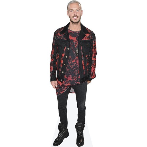 Silhouette En Carton Grandeur Nature Matt Pokora (Haut Rouge) - Parfait Pour Photos, Événements Et Fans