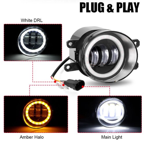 2x Luces antiniebla LED Lámpara de parachoques DRL para Toyota Corolla Camry Tacoma Venza RAV4 - Imagen 10 de 13
