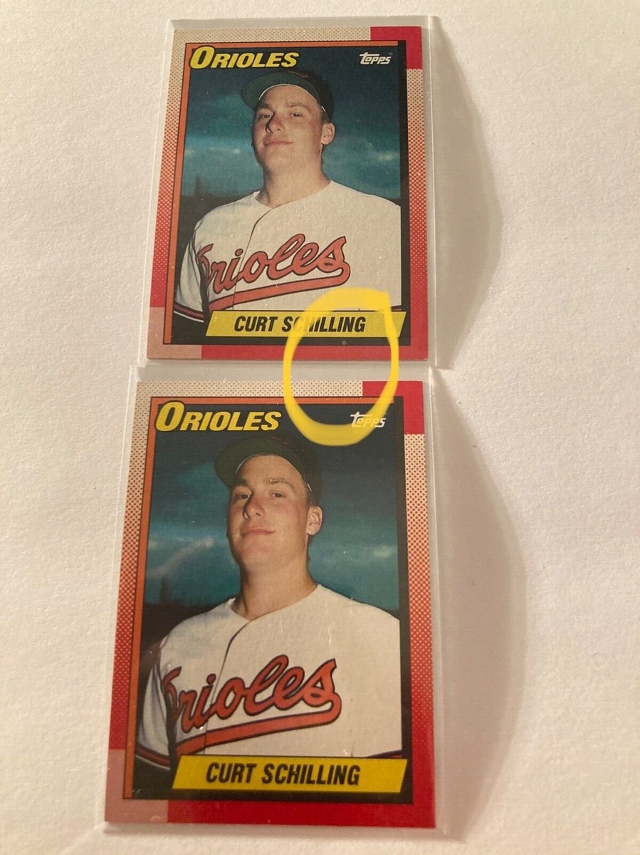 1990 topps baseball curt schilling #97 error card | eBay