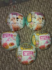 MGA's Mini Verse Make It Mini Food  Cafe Series 3  4 LOT OF 5 BALLS New