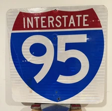 Retired Authentic Interstate 95 Sign - Road Sign - Street Sign - I95 South Miami