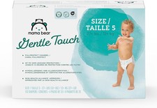 Amazon Brand - Mama Bear Gentle Touch Baby Diapers, Size 5, 27 lb, Leak Prote