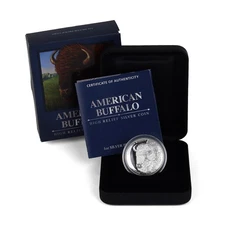 2014-P Australia $1 High Relief American Buffalo 1 oz .999 Silver Proof Coin OGP