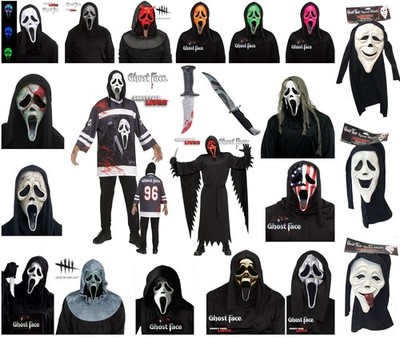 Offizielles Ghost Face Scream Dead by Daylight Gruselfilm Halloween Masken Set