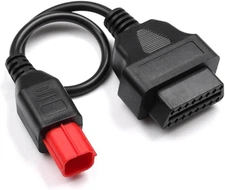 Euro5 Adapter 6 Pin Motorrad Bike Diagnose OBD Motorcycle 6Pin to OBD2 Some K-Li