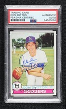PSA/DNA 1979 Topps Don Sutton #170 Certified Authentic Auto HOF 0o9