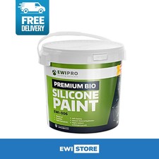 EWI-006 Premium Bio Silicone Masonry Render Paint Breathable Hydrophobic - 15l