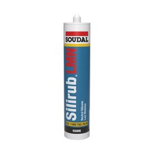 Soudal Silirub LMN Neutral Cure Silicone Sealant – 300ML Clear