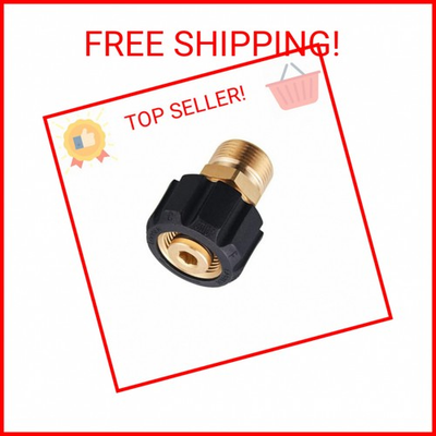 #ad Pressure Washer Adapter M22 15mm Female to M22 14mm Male Fitting 5000 PSI $15.16