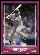Kirby Puckett 1988 Score #24 Minnesota Twins MLB READ FREE SHIPPING AutographDen