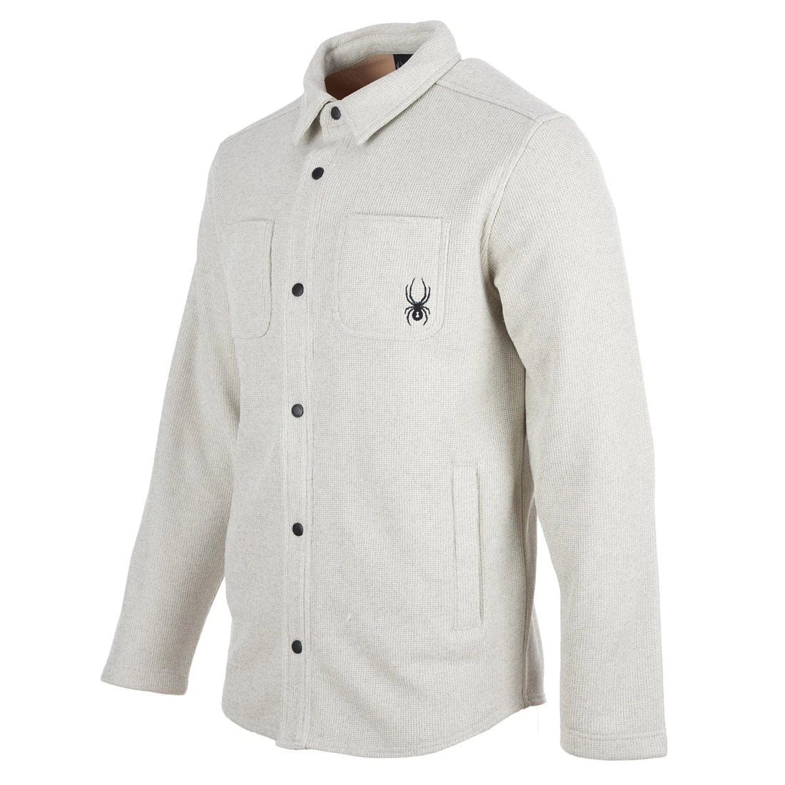 Men's Spyder $129 Avalon Oatmeal Heather Warm 4-Pocket Shirt Jacket Size M NWT